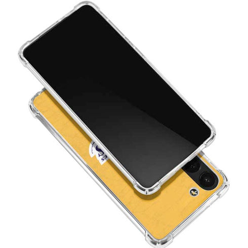 NBA Los Angeles Lakers Distressed Galaxy S23 FE Clear Case